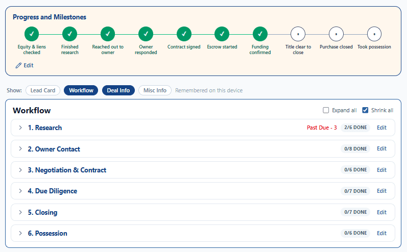Lead Workflow Step by Step.
